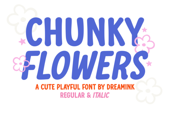 Chunky Flowers: A Font That Blooms with Personality