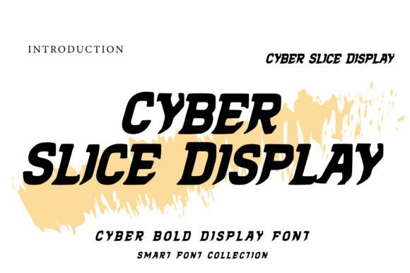 Cyber Slice Display: High-Speed Typography for Modern Design