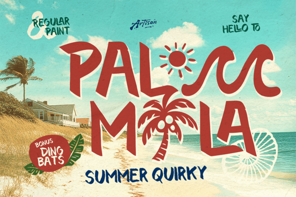 Palmila: A Playful Summer Display Font